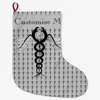 Grande Chaussette De Noël Le Caduceus (noir)