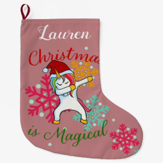 Grande Chaussette De Noël Le Dabbing magique de Noël
