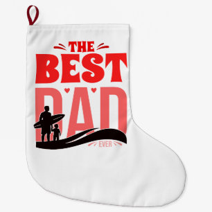 Grande Chaussette De Noël Le Meilleur Papa du Monde