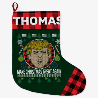 Grande Chaussette De Noël Le président Trump redonne sa grandeur à Noël