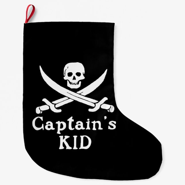 Grande Chaussette De Noël L'enfant du capitaine (Devant)