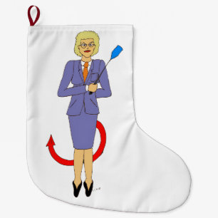 Grande Chaussette De Noël L'enseignant du mal