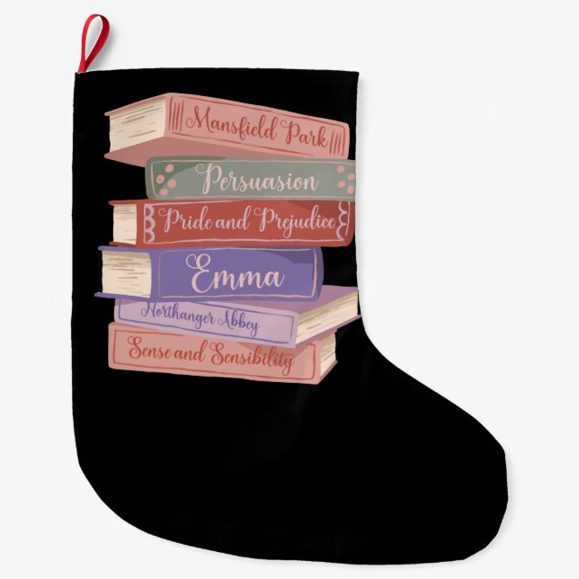 Grande Chaussette De Noël Les romans de Jane Austen V (Devant)