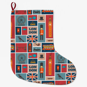 Grande Chaussette De Noël Londres, Angleterre