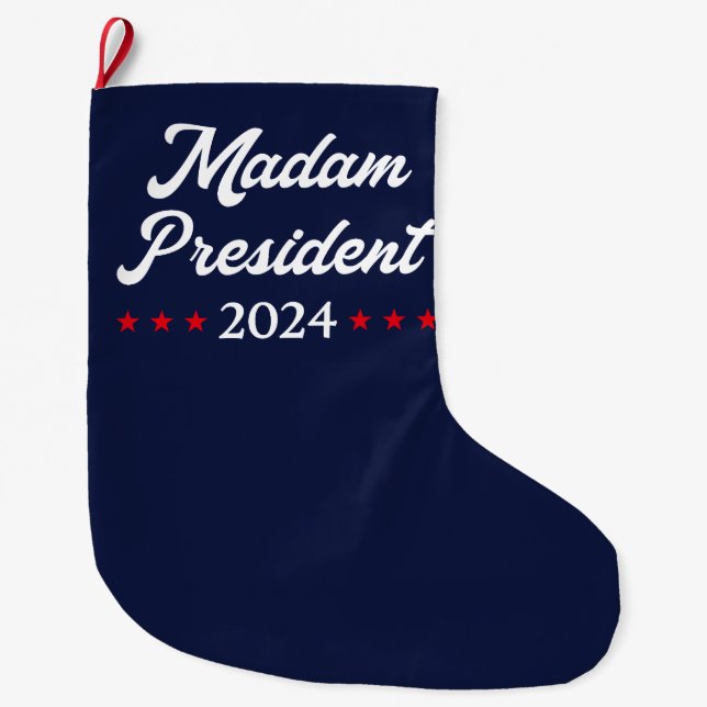 Grande Chaussette De Noël Madame la Présidente 2024 I - Kamala Harris (Devant)
