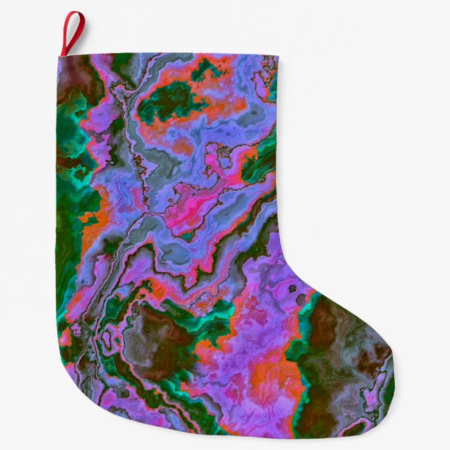 Grande Chaussette De Noël Marbre aigre (Devant)