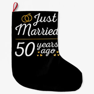 Grande Chaussette De Noël Mariés depuis 50 ans II