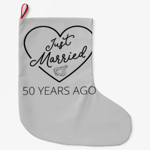 Grande Chaussette De Noël Mariés depuis 50 ans III