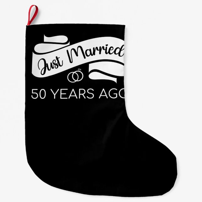 Grande Chaussette De Noël Mariés depuis 50 ans V (Devant)