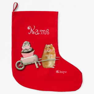 Grande Chaussette De Noël Marteau de Noël personnalisé