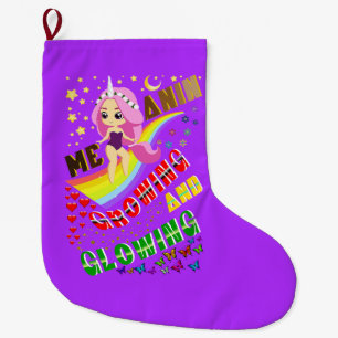 Grande Chaussette De Noël Melanine Grandissant Et Glissant