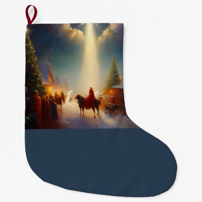 Grande Chaussette De Noël Miracle de Noël 4 (Devant)