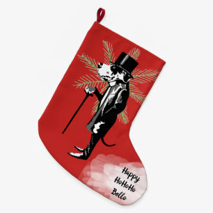 Grande Chaussette De Noël Monsieur Dogue Allemand
