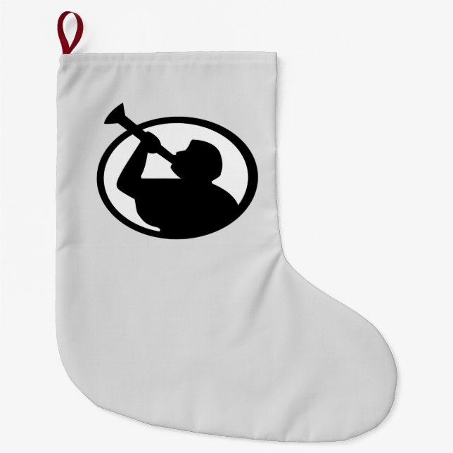 Grande Chaussette De Noël Mormon Angel Mormoni (Symbole du mormonisme) (Devant)