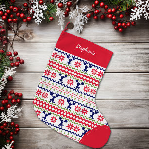 Grande Chaussette De Noël Motif de Cheerleader de Style Nordique Noël