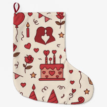 Motif de doodle pour célébration romantique