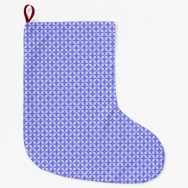 Grande Chaussette De Noël Motif Floral Design (Devant)
