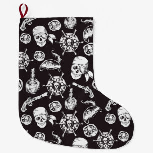 Grande Chaussette De Noël Motif pirate