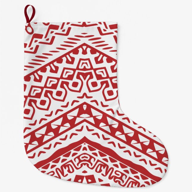 Grande Chaussette De Noël Motifs ethniques 3 (Devant)