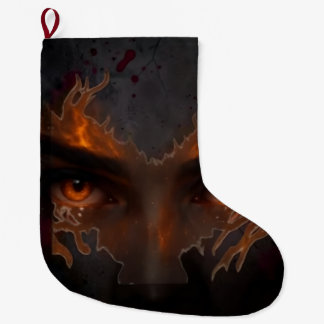 Grande Chaussette De Noël Mystic Burning Eye Dark Fantasy Gothique Noël S