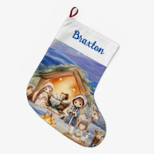 Nativité Noël Stocking