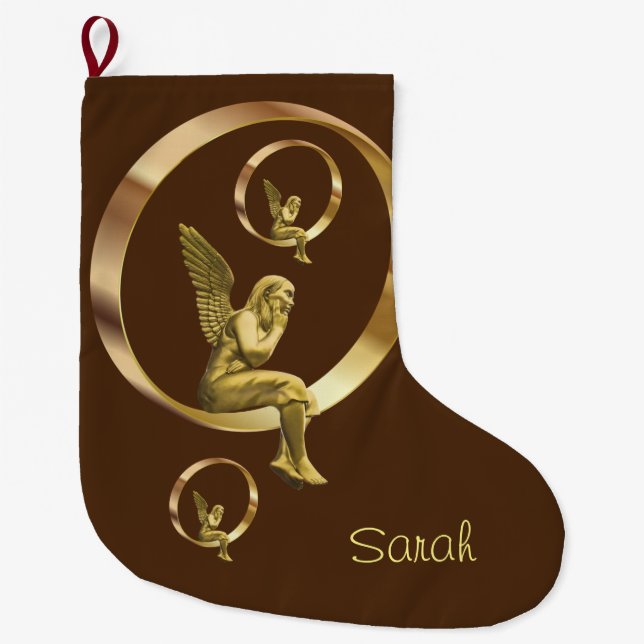 Grande Chaussette De Noël Noël, Ange de Noël (Devant)