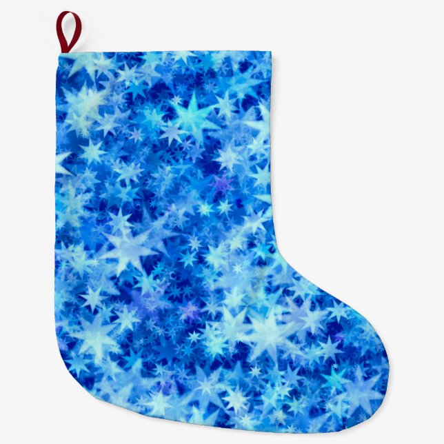 Grande Chaussette De Noël Noël Azure Horizon (Devant)