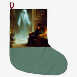 Grande Chaussette De Noël Noël Carol Fantôme de Noël Passé