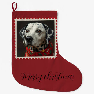 Grande Chaussette De Noël Noël dalmate