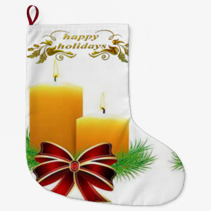 Grande Chaussette De Noël Noël, Joyeuses fêtes