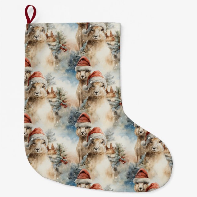 Grande Chaussette De Noël Noël Kangaroos Noël Stocking (Devant)
