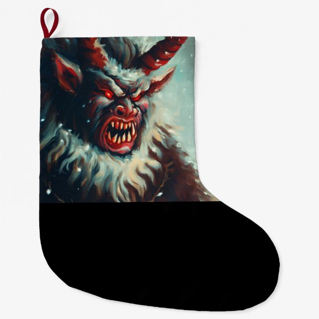 Grande Chaussette De Noël Noël Krampus 3 (Devant)