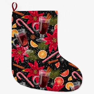 Grande Chaussette De Noël Noël mignon Gros Noël Stocking