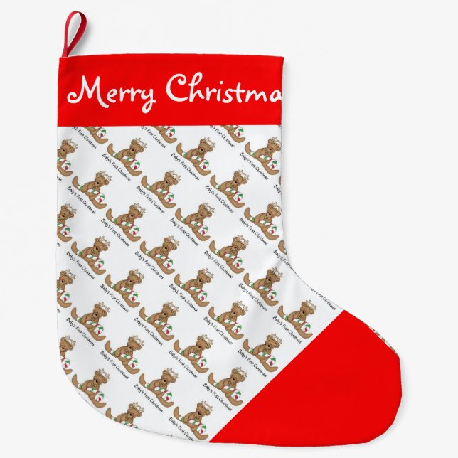 Grande Chaussette De Noël Noël/Noël de Noël de Noël (Devant)