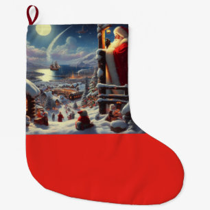 Grande Chaussette De Noël Noël Père Noël 5