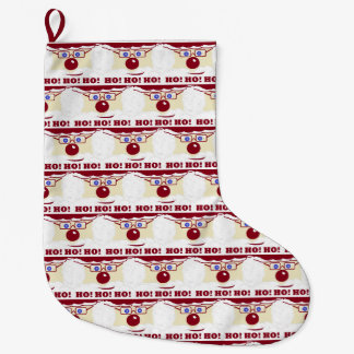 Grande Chaussette De Noël Noël Père Noël HO ! Oh ! Oh ! Il vous regarde !