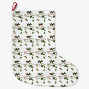 Grande Chaussette De Noël Noël vintage