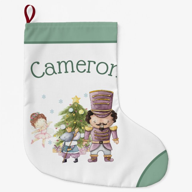 Grande Chaussette De Noël Noisette de Noël Plum de sucre Fée et souris King (Devant)