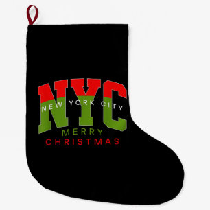Grande Chaussette De Noël Nouvelle Ville de York Nouveau-Mexique Joyeux Noël