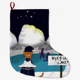 Grande Chaussette De Noël Oliver Les patins à Otter à River