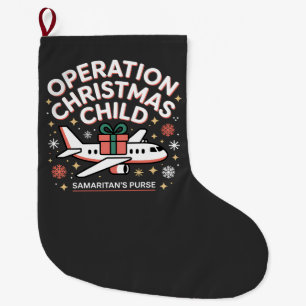 Grande Chaussette De Noël Opération Enfant de Noël Sac à main samaritain 