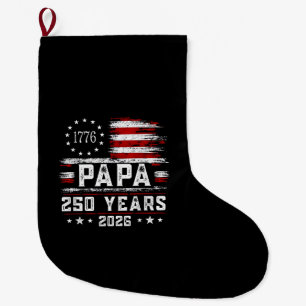Grande Chaussette De Noël Papa américain drapeau 250 ans 4 juillet gran