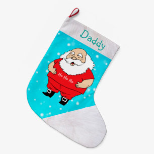 Grande Chaussette De Noël Papa Noël Stocker / Père Noël