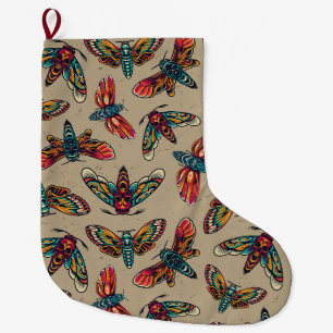 Grande Chaussette De Noël Papillon de la mort