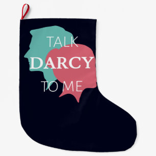 Grande Chaussette De Noël Parle Darcy à moi IV