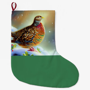 Grande Chaussette De Noël Partridge de Noël 3
