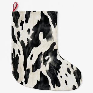Grande Chaussette De Noël Pays de vaches d'élevage occidental  
