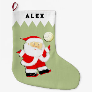 Grande Chaussette De Noël Père Noël de volley-ball