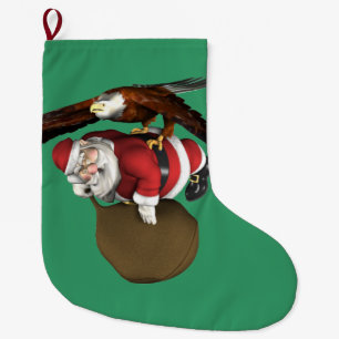 Grande Chaussette De Noël père Noël Pourrait Venir Un Peu Plus Tard