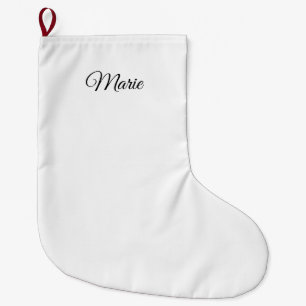 Grande Chaussette De Noël personnalisé ajouter votre nom noël personnalisé